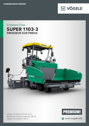 व्हील्ड एस्फाल्ट पेवर Vögele Super 1103-3