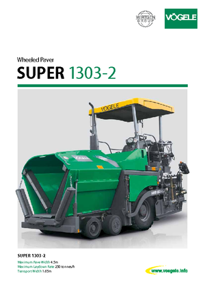 व्हील्ड एस्फाल्ट पेवर Vögele Super 1303-2