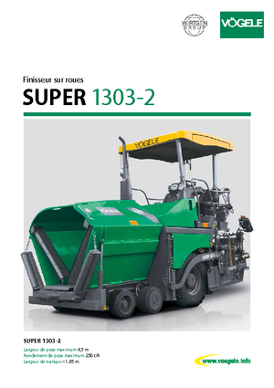 व्हील्ड एस्फाल्ट पेवर Vögele Super 1303-2
