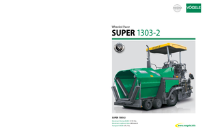 व्हील्ड एस्फाल्ट पेवर Vögele Super 1303-2