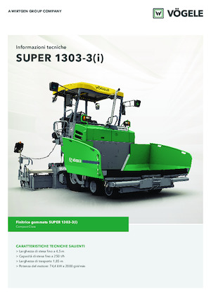 व्हील्ड एस्फाल्ट पेवर Vögele Super 1303-3i