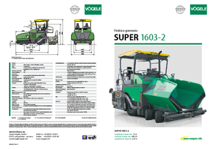 व्हील्ड एस्फाल्ट पेवर Vögele Super 1603-2