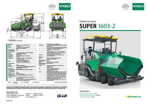 व्हील्ड एस्फाल्ट पेवर Vögele Super 1603-2