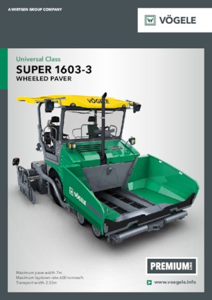 व्हील्ड एस्फाल्ट पेवर Vögele Super 1603-3