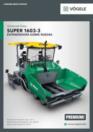 व्हील्ड एस्फाल्ट पेवर Vögele Super 1603-3