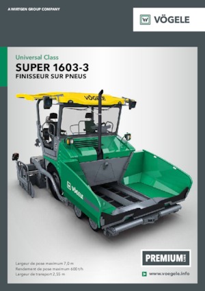 व्हील्ड एस्फाल्ट पेवर Vögele Super 1603-3