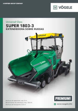 व्हील्ड एस्फाल्ट पेवर Vögele Super 1803-3