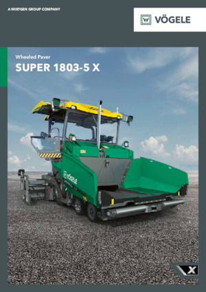 व्हील्ड एस्फाल्ट पेवर Vögele Super 1803-5 X