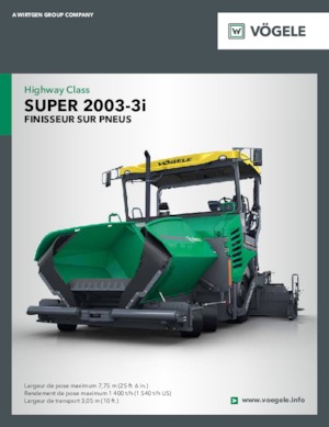 व्हील्ड एस्फाल्ट पेवर Vögele Super 2003-3i