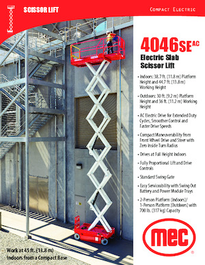 व्हील्ड सिज़र लिफ्ट MEC 4046SEAC Compact