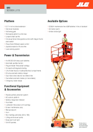 व्हील्ड सिज़र लिफ्ट JLG 6RS