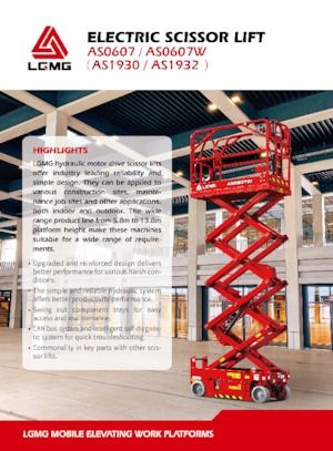 व्हील्ड सिज़र लिफ्ट LGMG  AS0607 