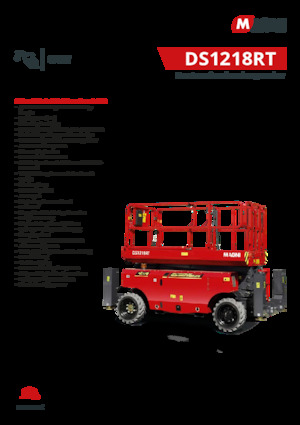 व्हील्ड सिज़र लिफ्ट MAGNI DS1218RT
