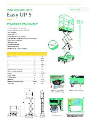 व्हील्ड सिज़र लिफ्ट Imer Easy UP 5