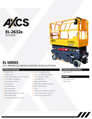 व्हील्ड सिज़र लिफ्ट AXCS EL-2632e