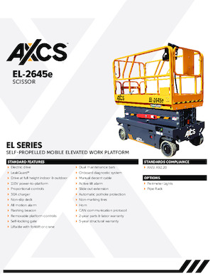 व्हील्ड सिज़र लिफ्ट AXCS EL-2645e