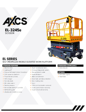 व्हील्ड सिज़र लिफ्ट AXCS EL-3245e