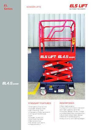व्हील्ड सिज़र लिफ्ट ELS Lift Junior 4.5