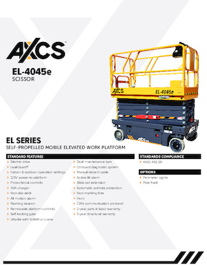 व्हील्ड सिज़र लिफ्ट AXCS EL-4045e