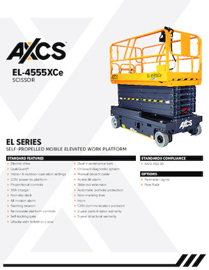 व्हील्ड सिज़र लिफ्ट AXCS EL-4555XCe