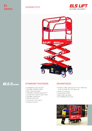 व्हील्ड सिज़र लिफ्ट ELS Lift Junior 5.5
