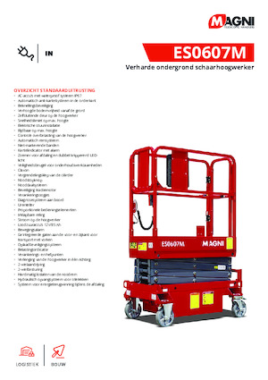व्हील्ड सिज़र लिफ्ट MAGNI ES0607M