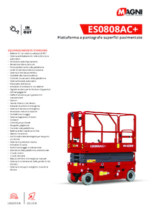 व्हील्ड सिज़र लिफ्ट MAGNI ES0808AC+