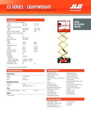 व्हील्ड सिज़र लिफ्ट JLG ES1330L