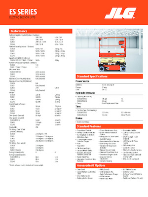 व्हील्ड सिज़र लिफ्ट JLG ES2632