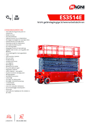 व्हील्ड सिज़र लिफ्ट MAGNI ES3514E