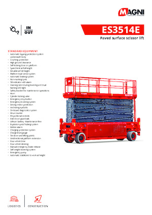 व्हील्ड सिज़र लिफ्ट MAGNI ES3514E