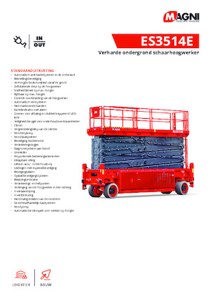 व्हील्ड सिज़र लिफ्ट MAGNI ES3514E