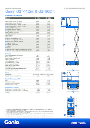 व्हील्ड सिज़र लिफ्ट Genie GS-1432m E-Drive