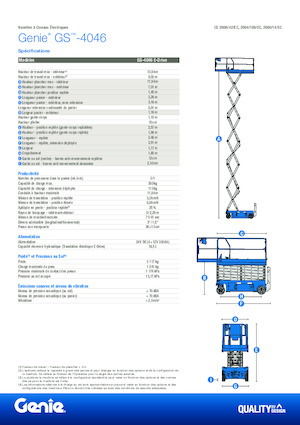 व्हील्ड सिज़र लिफ्ट Genie GS-4046