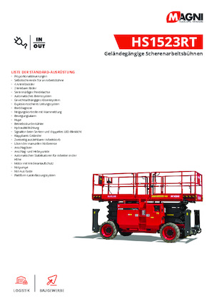 व्हील्ड सिज़र लिफ्ट MAGNI HS1523RT