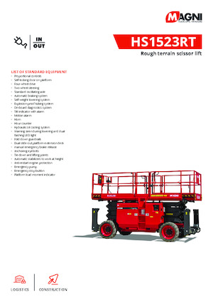 व्हील्ड सिज़र लिफ्ट MAGNI HS1523RT