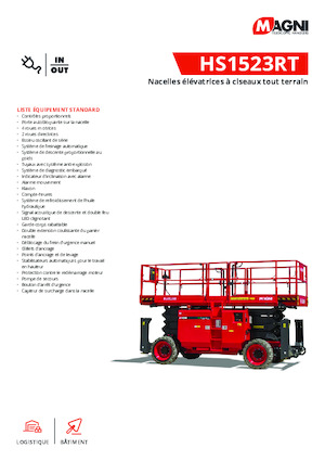व्हील्ड सिज़र लिफ्ट MAGNI HS1523RT
