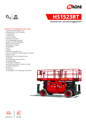 व्हील्ड सिज़र लिफ्ट MAGNI HS1523RT