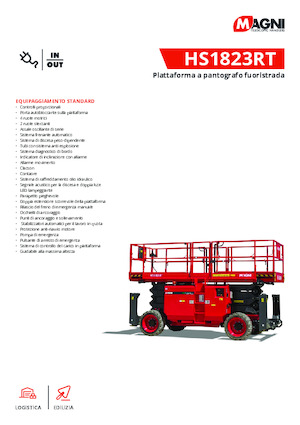 व्हील्ड सिज़र लिफ्ट MAGNI HS1823RT 