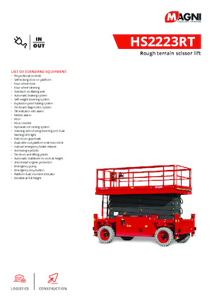 व्हील्ड सिज़र लिफ्ट MAGNI HS2223RT 