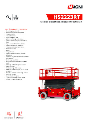 व्हील्ड सिज़र लिफ्ट MAGNI HS2223RT 