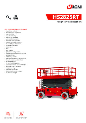 व्हील्ड सिज़र लिफ्ट MAGNI HS2825RT 