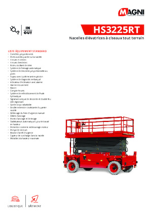 व्हील्ड सिज़र लिफ्ट MAGNI HS3225RT 