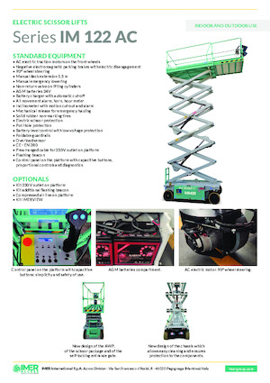 व्हील्ड सिज़र लिफ्ट Imer IM 8122 AC