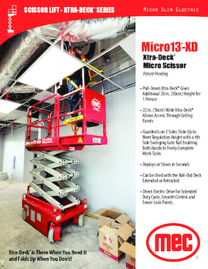 व्हील्ड सिज़र लिफ्ट MEC Micro 13-XD