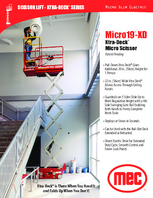 व्हील्ड सिज़र लिफ्ट MEC Micro 19-XD