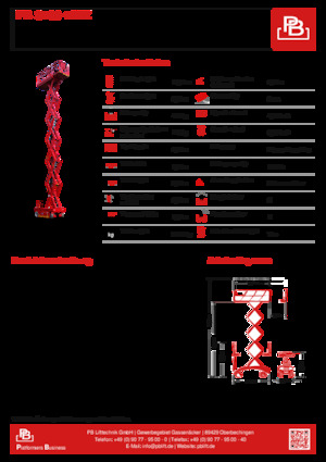 व्हील्ड सिज़र लिफ्ट PB PB S100-12EZ