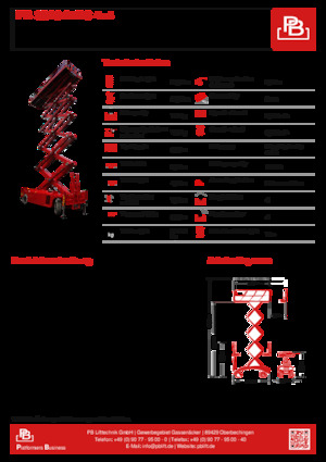 व्हील्ड सिज़र लिफ्ट PB PB S320-24DS 4×4