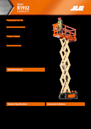 व्हील्ड सिज़र लिफ्ट JLG R1932