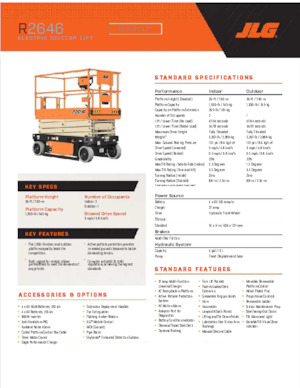व्हील्ड सिज़र लिफ्ट JLG R2646